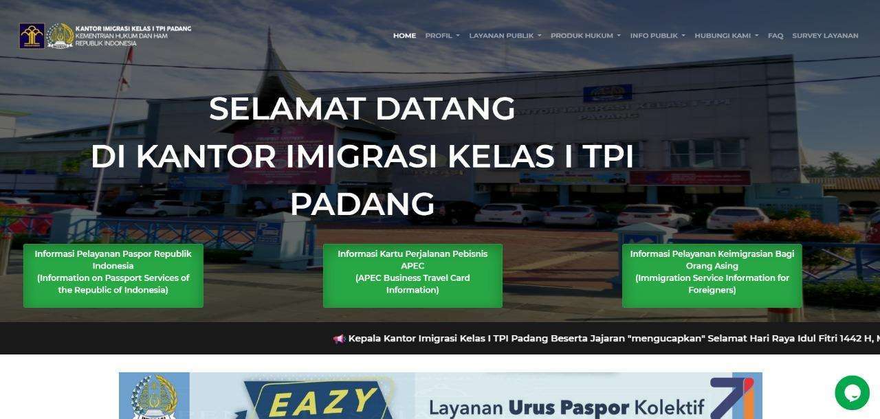 Website Imigrasi Padang