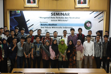 Seminar "Mengenal Data Terbuka dan Terstruktur dalam Wikidata" bersama Wikimedia Indonesia